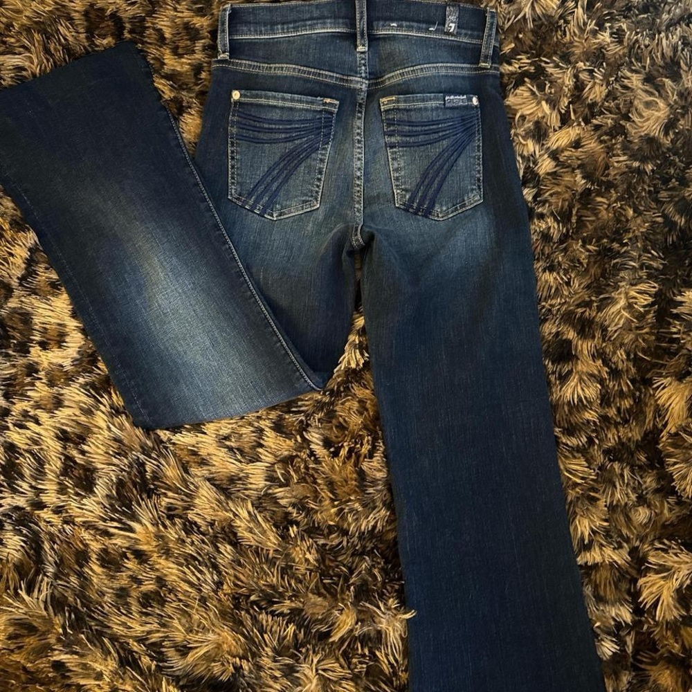 7 for all mankind dojo Dark Blue Denim Jeans